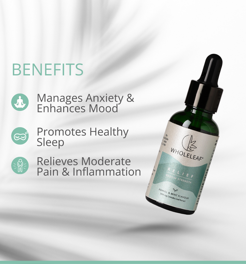 Relief Oral Tincture - Medium Strength